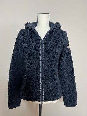 🐎🎠🧲🐴🏇Equestrian Plush Zip-Up Hooded Sherpa Jacket